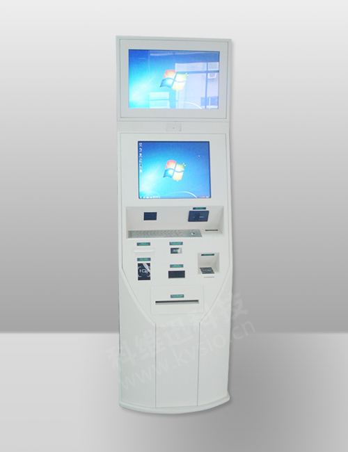 Dual-screen A4 printing and payment kiosk