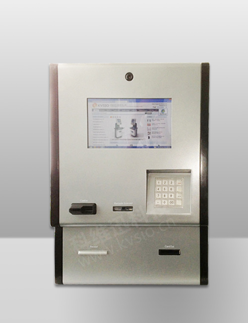 Wall mounted card payment kiosk