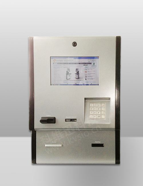 Wall mounted self-service terminal payment kiosk 