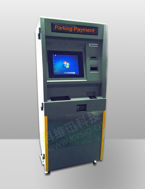 Self-parking car payment kiosk